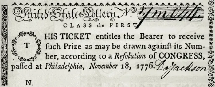 Framed Print : United States. Lottery ticket, 1776 Framed Print : United States. Lottery ticket, 1776