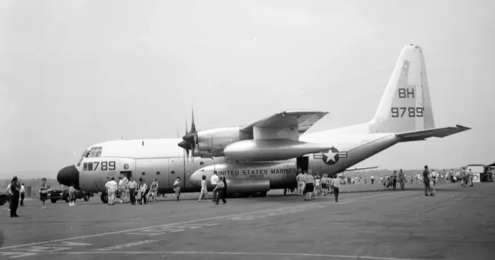Framed Print : United States Marines Corps Lockheed KC-130F Hercules Framed Print : United States Marines Corps Lockheed KC-130F Hercules