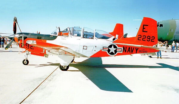 United States Navy - Beechcraft T-34C Mentor 162292 (msn GL-290, base code E, call-sign 292), of Training Air Wing-5. Date: 1997