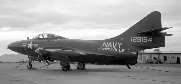 Framed Print : United States Navy - Grumman F9F-6K Cougar 128194 Framed Print : United States Navy - Grumman F9F-6K Cougar 128194
