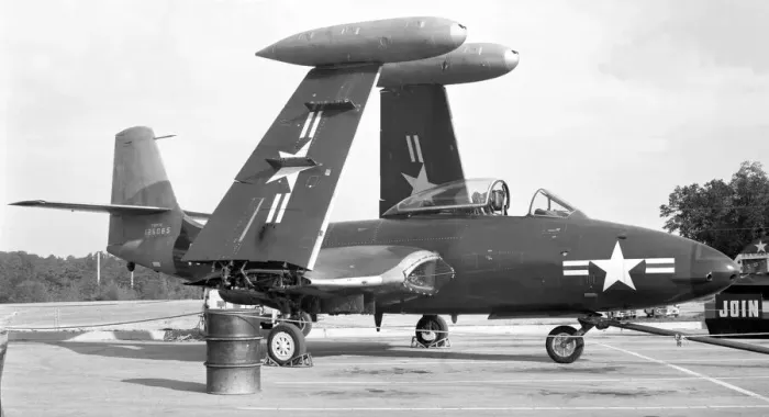 Framed Print : United States Navy - McDonnell F2H-2 Banshee 125065 Framed Print : United States Navy - McDonnell F2H-2 Banshee 125065
