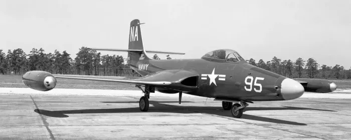 Framed Print : United States Navy - McDonnell F2H-2N Banshee 123307 Framed Print : United States Navy - McDonnell F2H-2N Banshee 123307