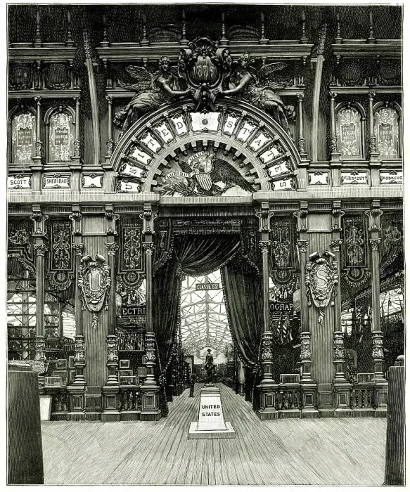 Framed Print : United States Section, Paris Exhibition of 1889 Framed Print : United States Section, Paris Exhibition of 1889