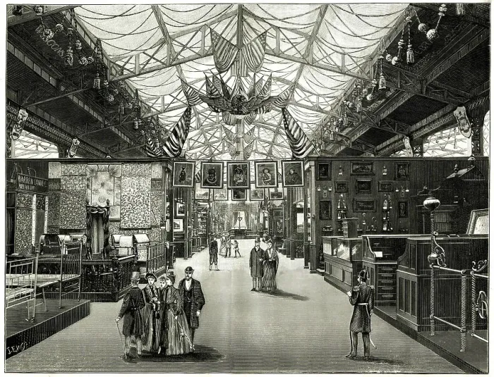 Framed Print : United States Section, Paris Exhibition of 1889 Framed Print : United States Section, Paris Exhibition of 1889