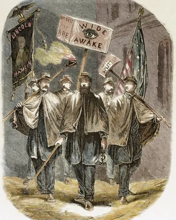 Framed Print : United States. Supporters of Abraham Lincoln, candidate of t Framed Print : United States. Supporters of Abraham Lincoln, candidate of t
