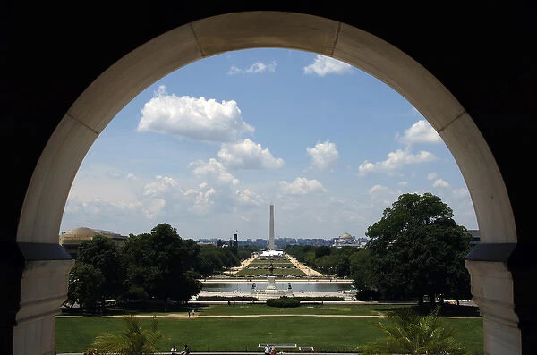 United States. Washington D. C. Washington Monument at Nation