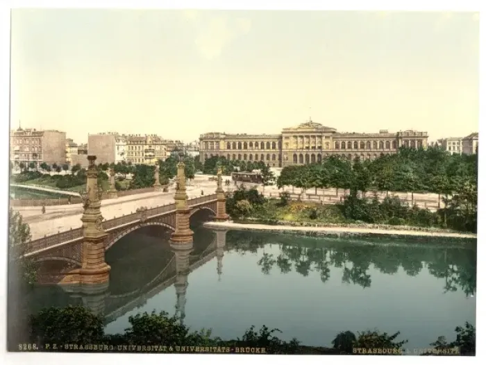 Framed Print : The University and bridge, Strassburg, Alsace Lorraine, Germ Framed Print : The University and bridge, Strassburg, Alsace Lorraine, Germ