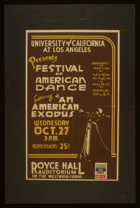 Framed Print : University of California at Los Angeles presents festival of Framed Print : University of California at Los Angeles presents festival of