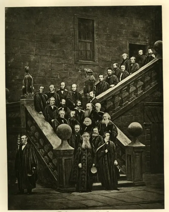 Framed Print : University of Glasgow - Exodus from Old College Framed Print : University of Glasgow - Exodus from Old College