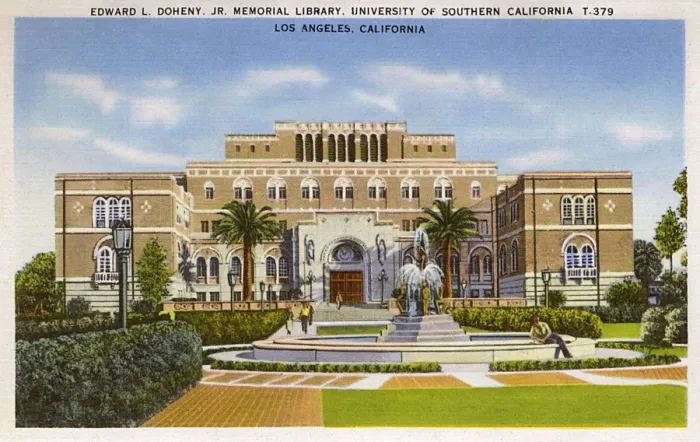 Framed Print : University Library, Los Angeles, California, USA Framed Print : University Library, Los Angeles, California, USA