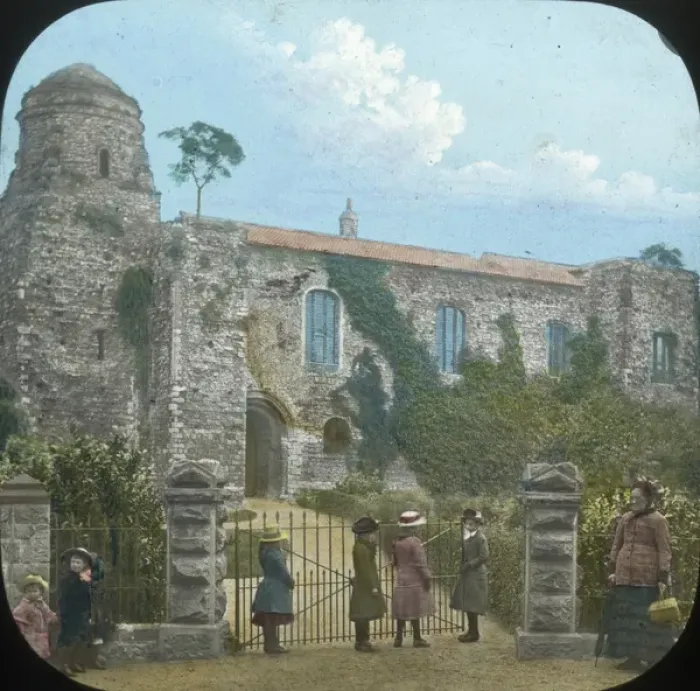 Framed Print : Unknown Abbey Ruins - Exterior - Round Tower Church and Gate Framed Print : Unknown Abbey Ruins - Exterior - Round Tower Church and Gate