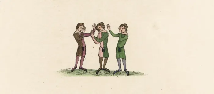Framed Print : Unknown medieval game Framed Print : Unknown medieval game
