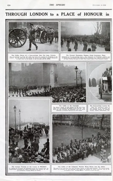 Framed Print : Unknown Warrior procession through London 1920 Framed Print : Unknown Warrior procession through London 1920