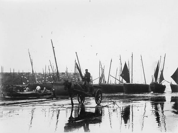 Unloading the catch at St Ives, Cornwall