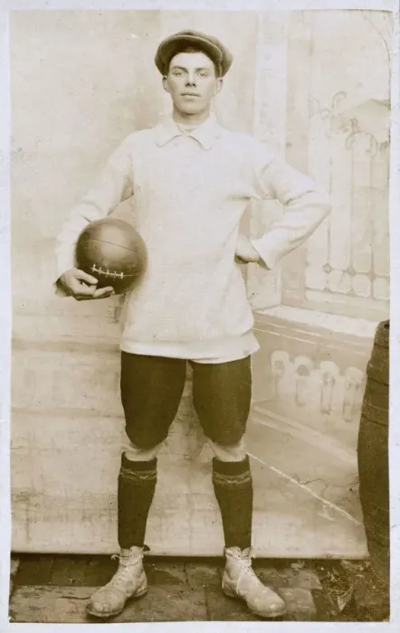 Framed Print : Unnamed British Goalkeeper - Early 20th century Framed Print : Unnamed British Goalkeeper - Early 20th century