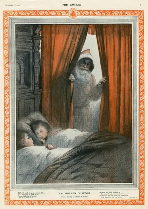 Framed Print : An Unseen Visitor from a drawing by Charles A. Buchel Framed Print : An Unseen Visitor from a drawing by Charles A. Buchel