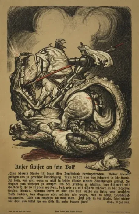 Framed Print : Unser Kaiser an sein Volk Framed Print : Unser Kaiser an sein Volk