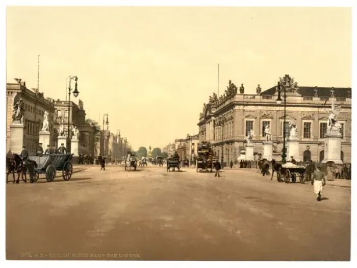 Framed Print : Unter den Linden from the Castle Bridge, Berlin, Germany
