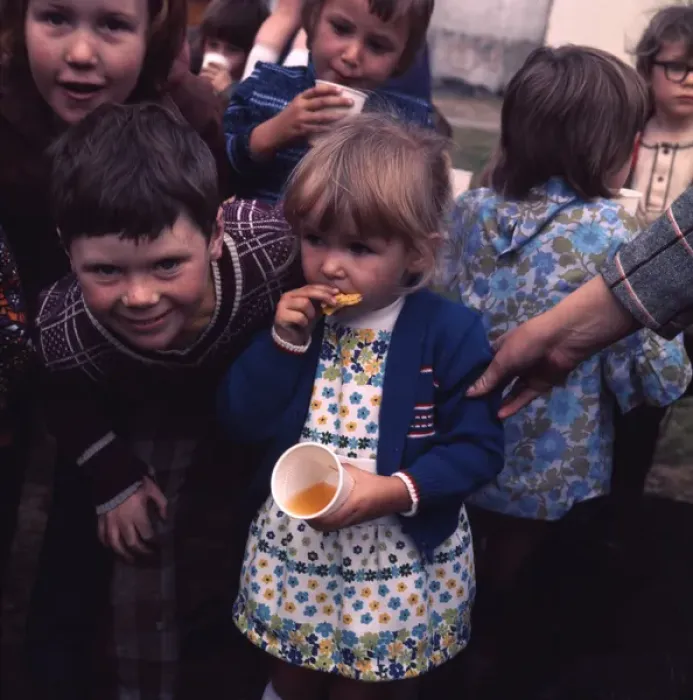 Framed Print : Untitled. Street party, Queens Jubilee Middlesbrough 1977 Framed Print : Untitled. Street party, Queens Jubilee Middlesbrough 1977