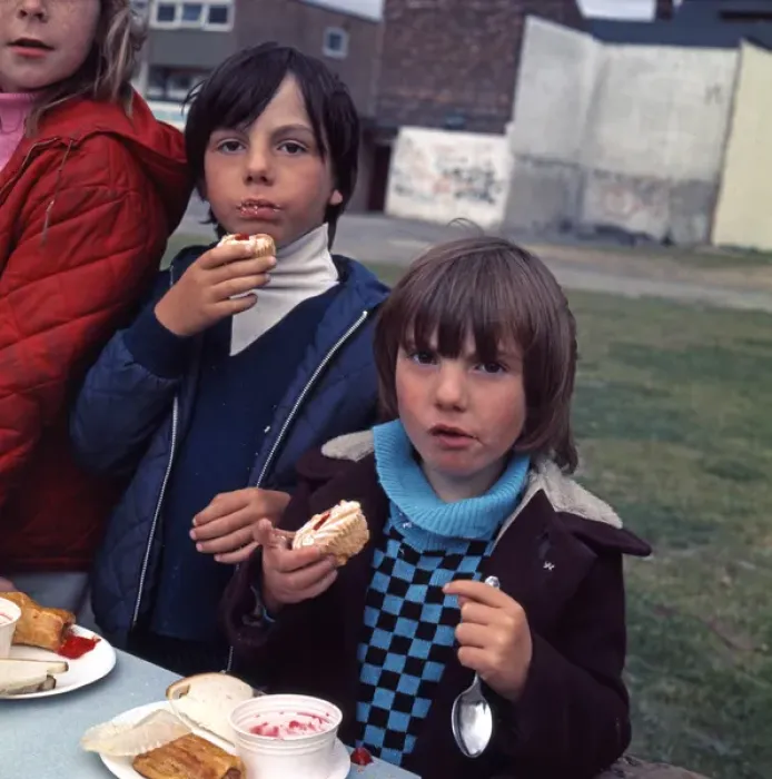 Framed Print : Untitled. Street party, Queens Jubilee Middlesbrough 1977 Framed Print : Untitled. Street party, Queens Jubilee Middlesbrough 1977