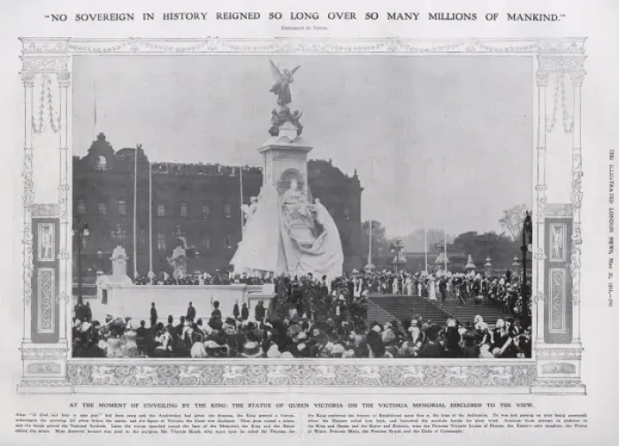 Framed Print : Unveiling of the Queen Victoria Memorial Framed Print : Unveiling of the Queen Victoria Memorial