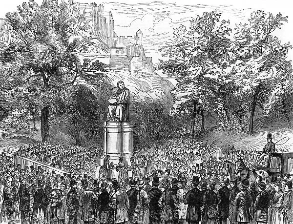 Unveiling the statue of Sir James Simpson in Edinburgh