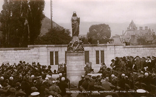 Unveiling of War Memorial by Earl Haig, Alloa, Scotland