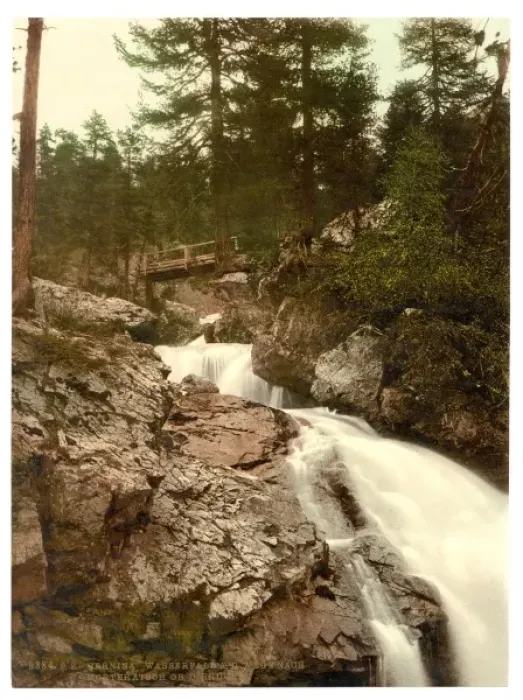 Framed Print : Upper Engadine, Bernina Falls near Morteratsch, Grisons, Swi Framed Print : Upper Engadine, Bernina Falls near Morteratsch, Grisons, Swi