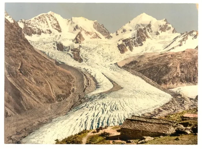 Framed Print : Upper Engadine, Roseg Glacier and Alp Ota, Grisons, Switzerl Framed Print : Upper Engadine, Roseg Glacier and Alp Ota, Grisons, Switzerl