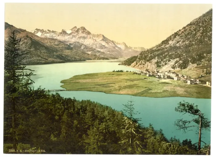Framed Print : Upper Engadine, Silvaplana, III. Grisons, Switzerland Framed Print : Upper Engadine, Silvaplana, III. Grisons, Switzerland