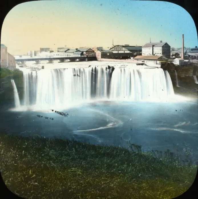 Framed Print : Upper Falls of the Genesee River, Rochester, New York Framed Print : Upper Falls of the Genesee River, Rochester, New York