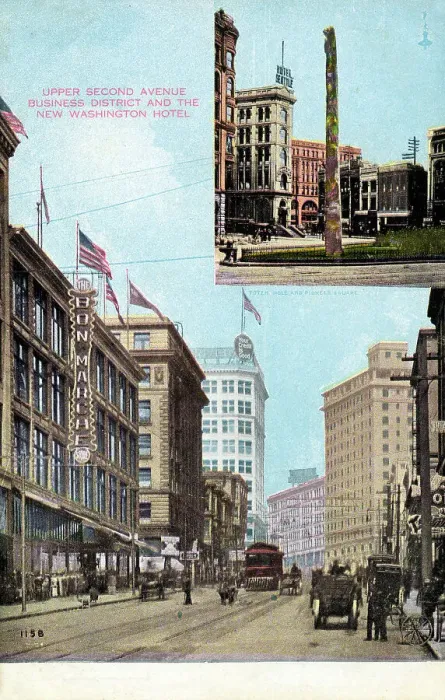 Framed Print : Upper Second Avenue Business District, Seattle, USA Framed Print : Upper Second Avenue Business District, Seattle, USA