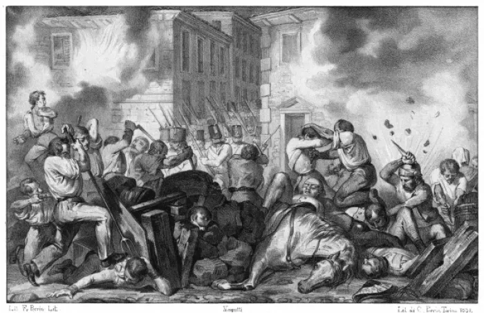 Framed Print : Uprising in Brescia 1 Framed Print : Uprising in Brescia 1