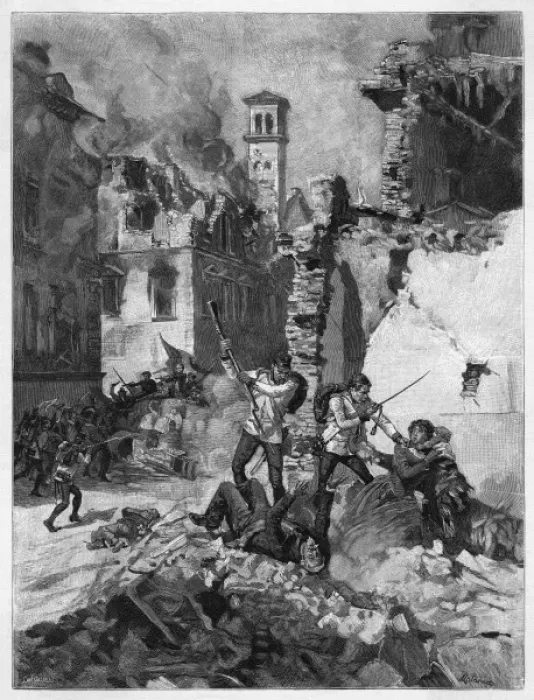 Framed Print : Uprising in Brescia 3 Framed Print : Uprising in Brescia 3