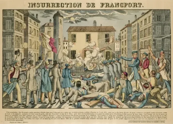 Framed Print : Uprising at Frankfurt Framed Print : Uprising at Frankfurt