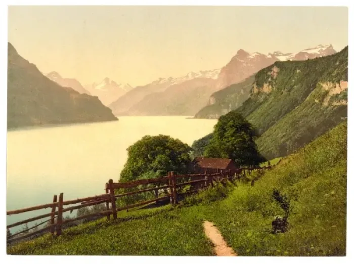 Framed Print : Urnersee, general view, Lake Lucerne, Switzerland Framed Print : Urnersee, general view, Lake Lucerne, Switzerland