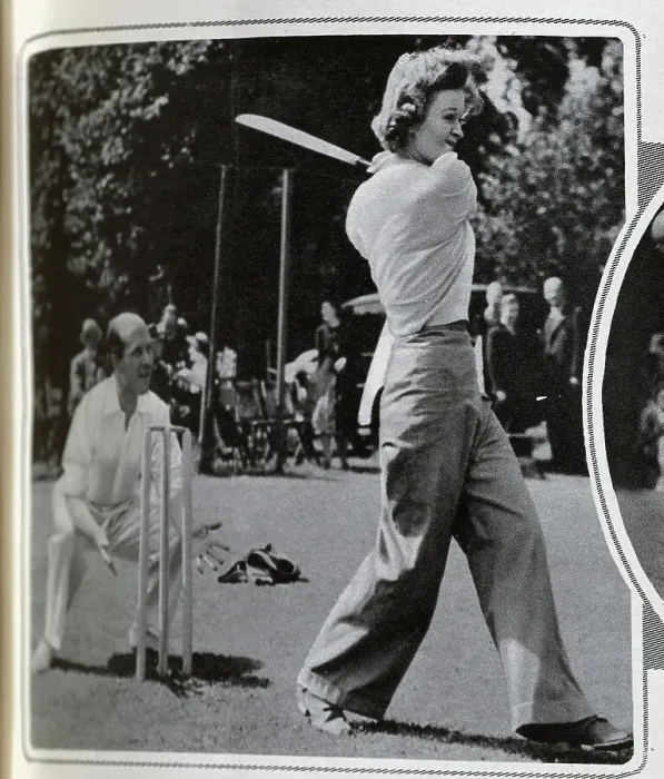 Framed Print : Ursula Jeans and Alec Waugh, cricketing Framed Print : Ursula Jeans and Alec Waugh, cricketing