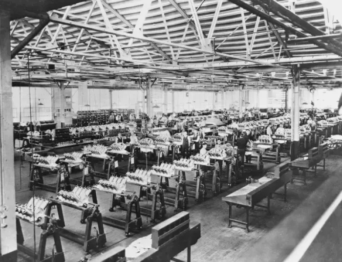 Framed Print : U.s car factory converted to airplane production Framed Print : U.s car factory converted to airplane production