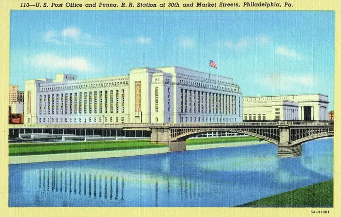 Framed Print : U.S. Post Office and Pennsylvanian Railroad Station Framed Print : U.S. Post Office and Pennsylvanian Railroad Station