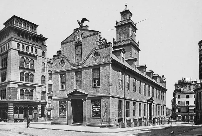 Framed Print : USA Boston Old State House pre-1900 Framed Print : USA Boston Old State House pre-1900
