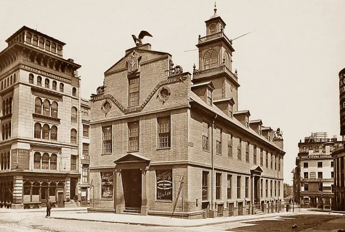 Framed Print : USA Boston Old State House pre-1900 Framed Print : USA Boston Old State House pre-1900