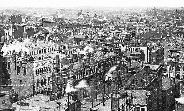 USA Boston panorama pre-1900