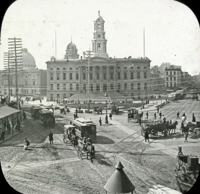 Framed Print : USA - Brooklyn Court House and City Hall Framed Print : USA - Brooklyn Court House and City Hall