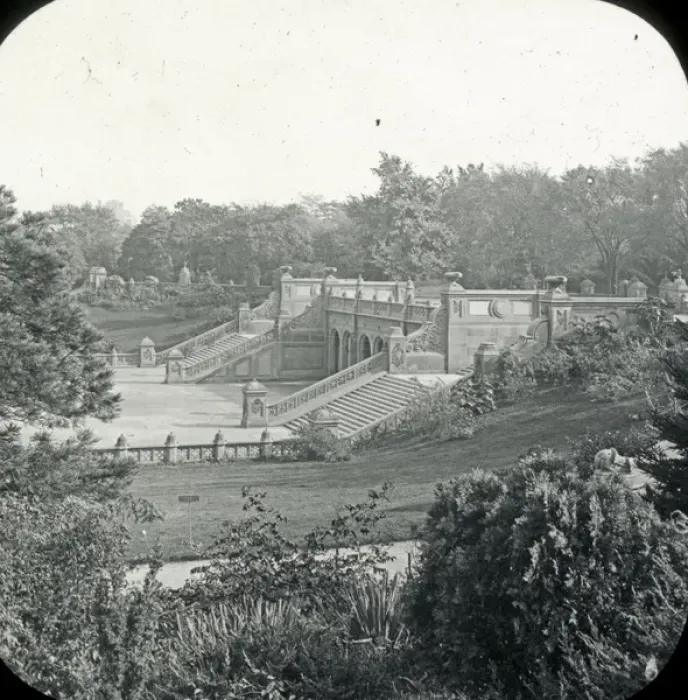 Framed Print : USA - Central Park. Bethesda Terrace - New York
