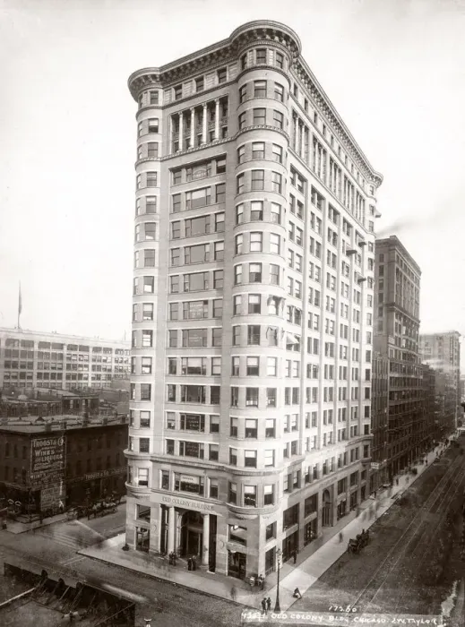 Framed Print : USA Chicago - the old Colony Building c. 1900 Framed Print : USA Chicago - the old Colony Building c. 1900
