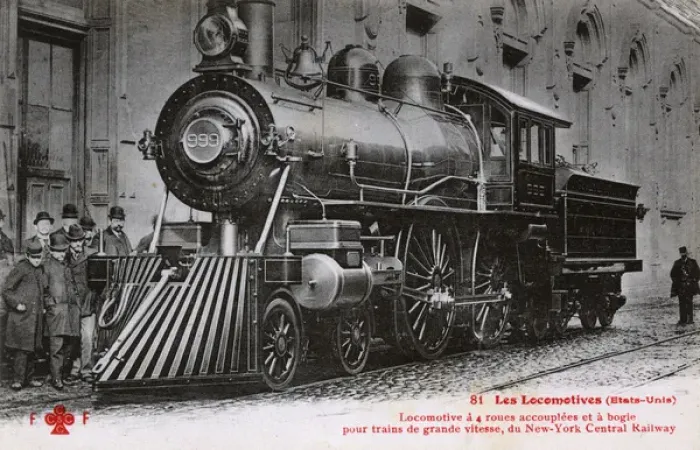 Framed Print : USA - Locomotive of the New York Central Railway Framed Print : USA - Locomotive of the New York Central Railway
