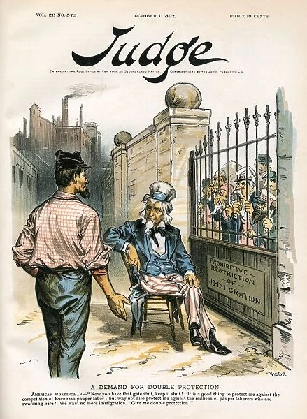 USA & Pauper Labour / 1892