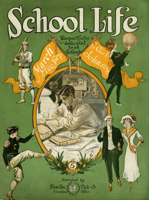 Framed Print : USA School Life 1912 Framed Print : USA School Life 1912