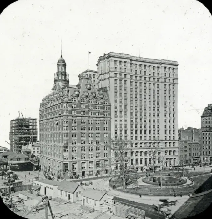 Framed Print : USA - Washington and Bowling Green Building. New York Framed Print : USA - Washington and Bowling Green Building. New York