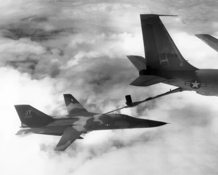 Framed Print : A USAF General Dynamics F-111E 68-027 refuels Framed Print : A USAF General Dynamics F-111E 68-027 refuels